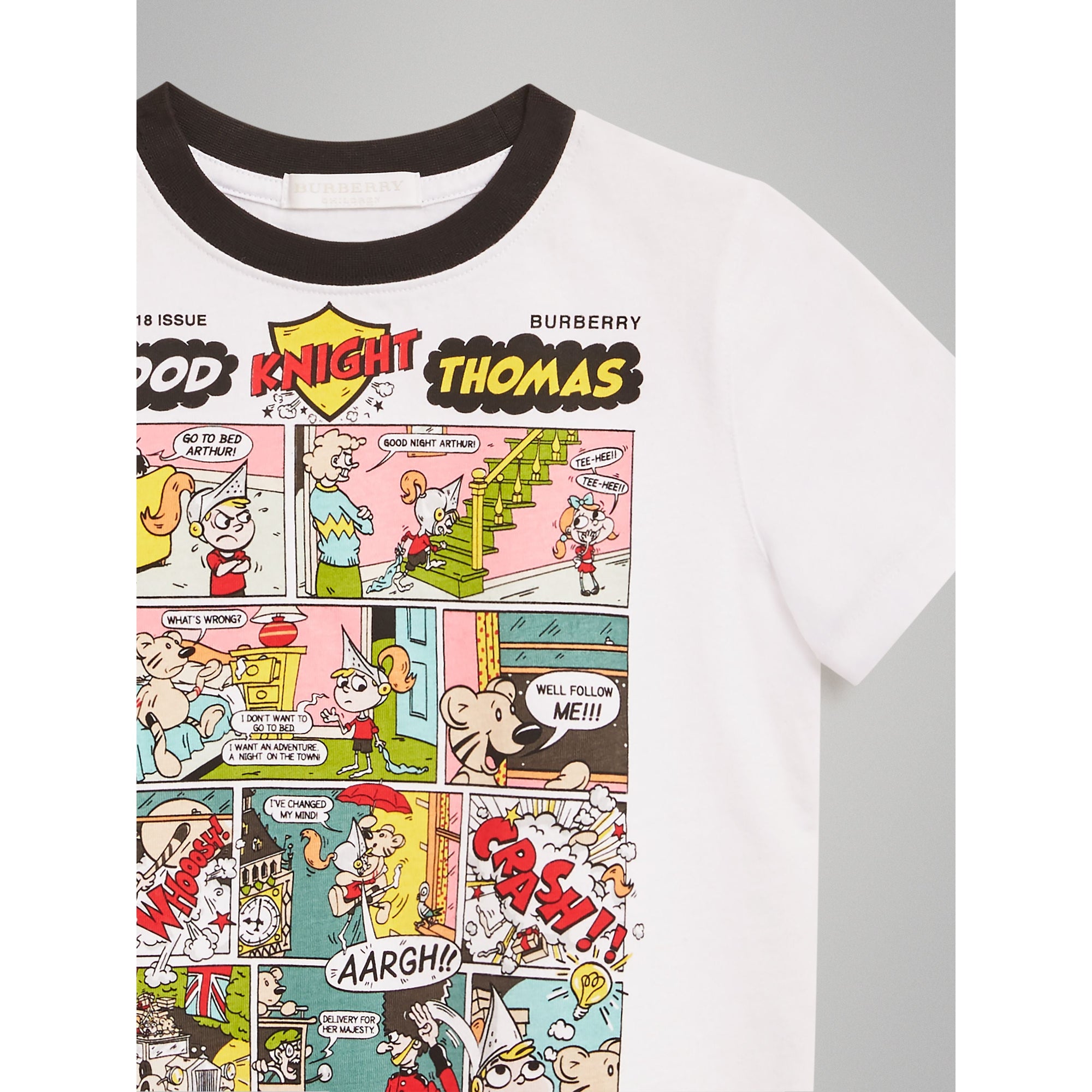 T-shirt à manches longues en coton - White