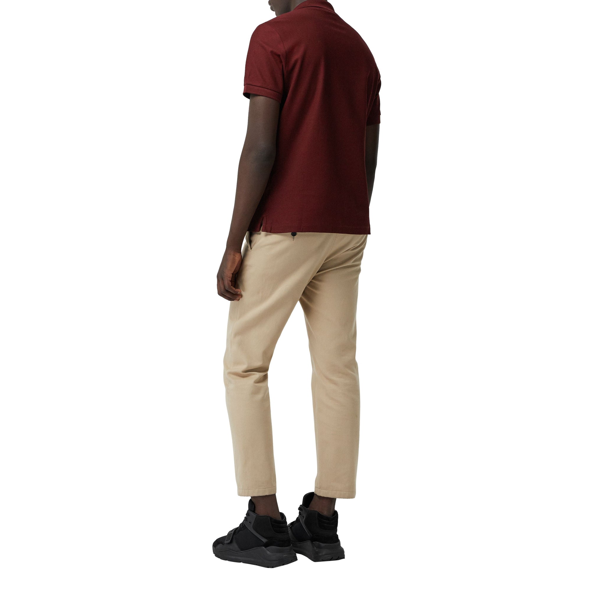 Polo à logo d'archive - Burgundy