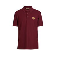 Polo à logo d'archive - Burgundy