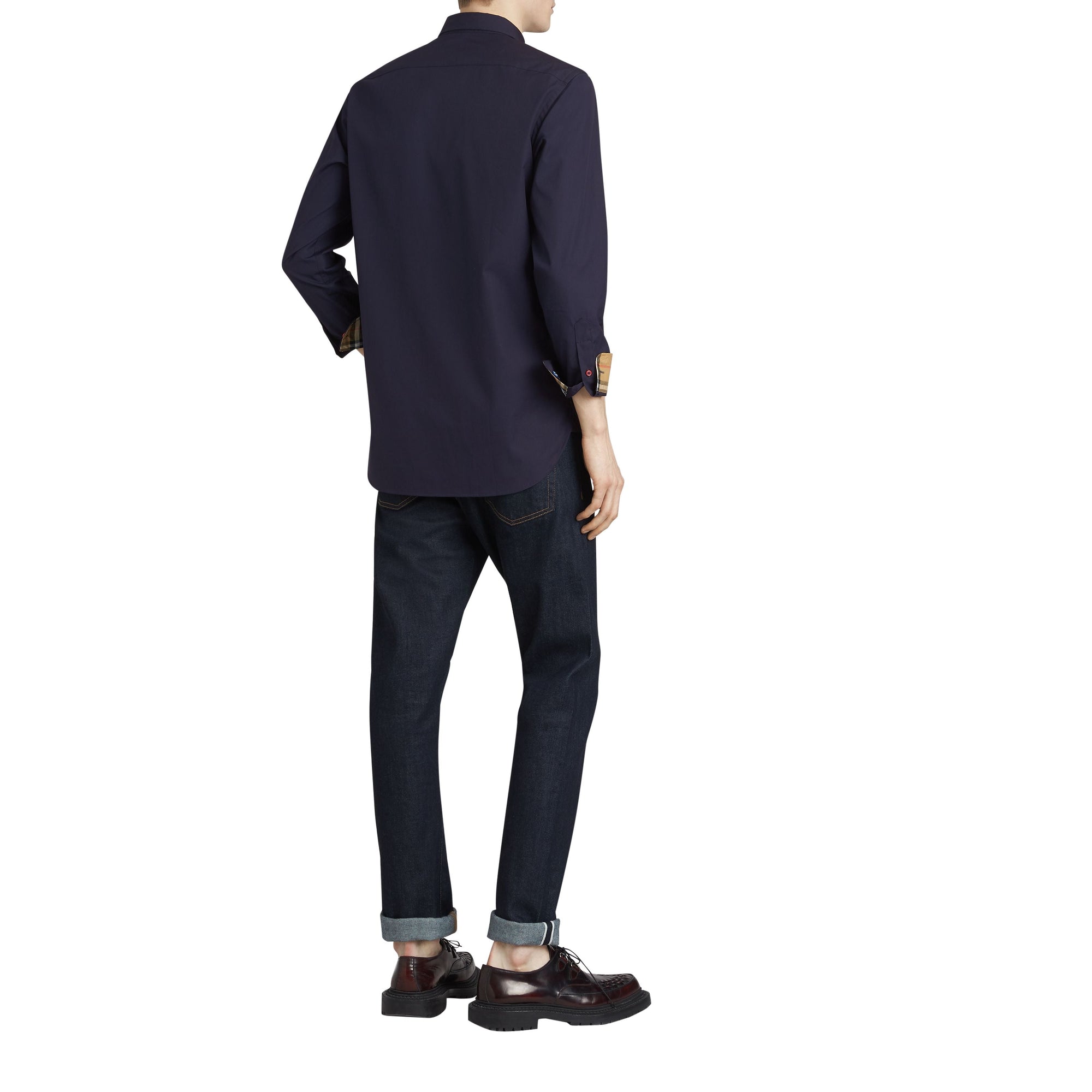 Chemise en coton extensible - Navy
