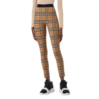 Legging à motif Vintage Check - Antique Yellow Check