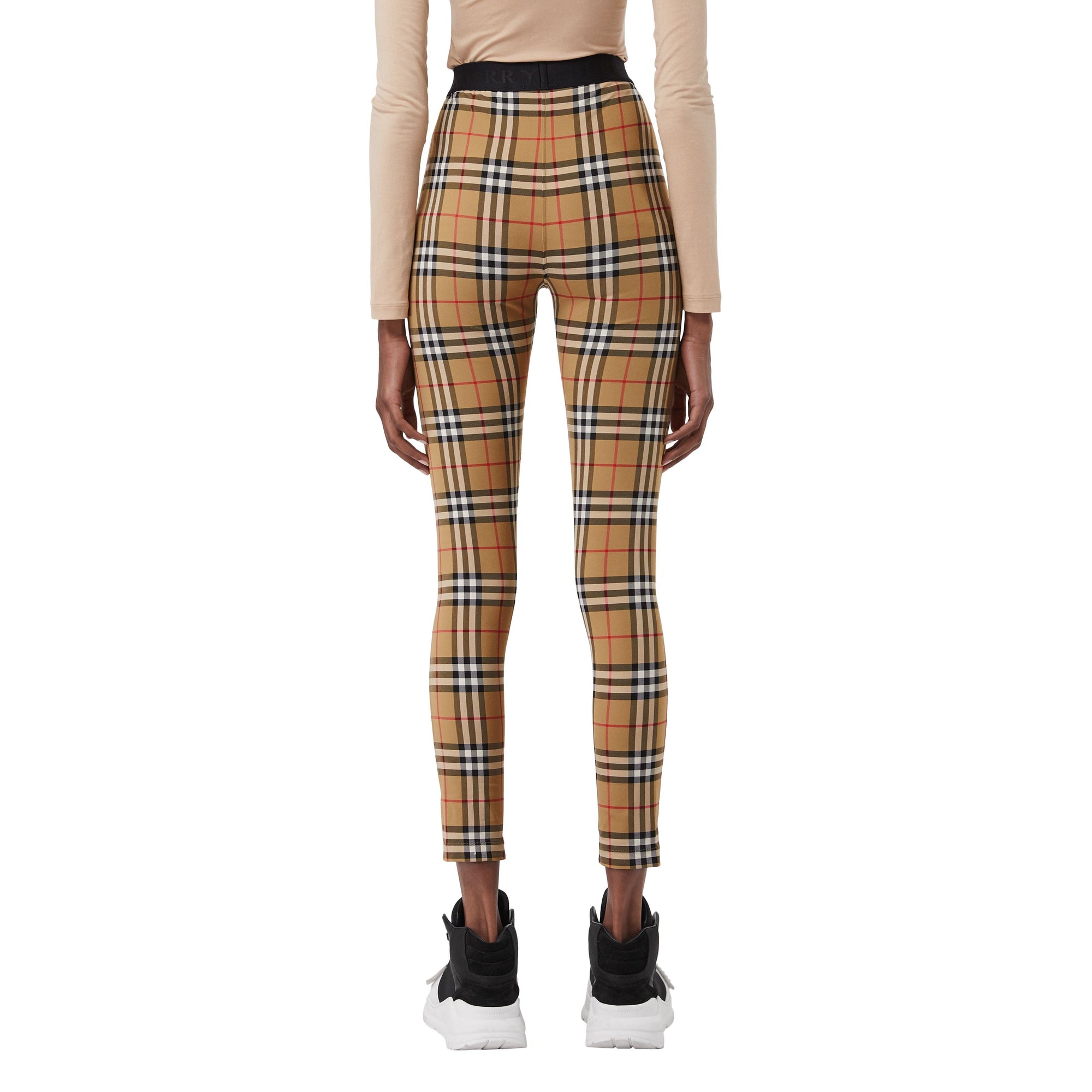 Legging à motif Vintage Check - Antique Yellow Check