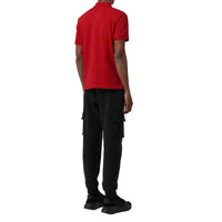 Polo à motif check - Military Red