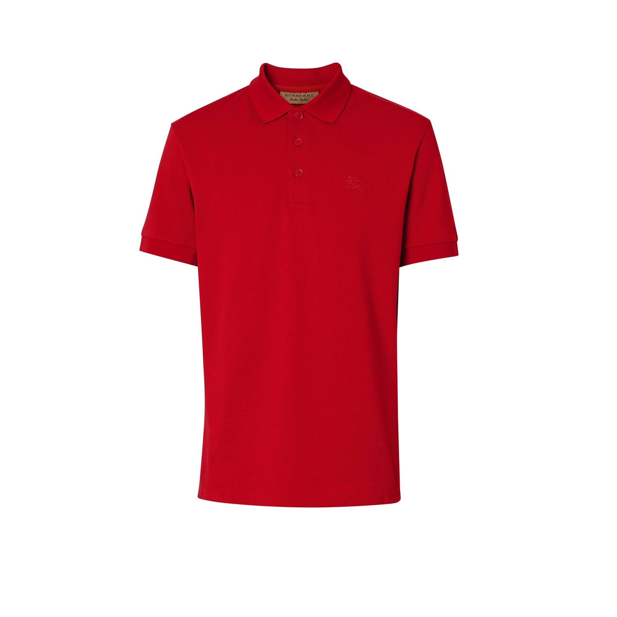 Polo à motif check - Military Red