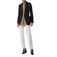 Chemise à motif Vintage Check avec bandes de satin - Antique Yellow Check