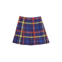 Kilt en laine tartan avec franges - Bright Navy Check