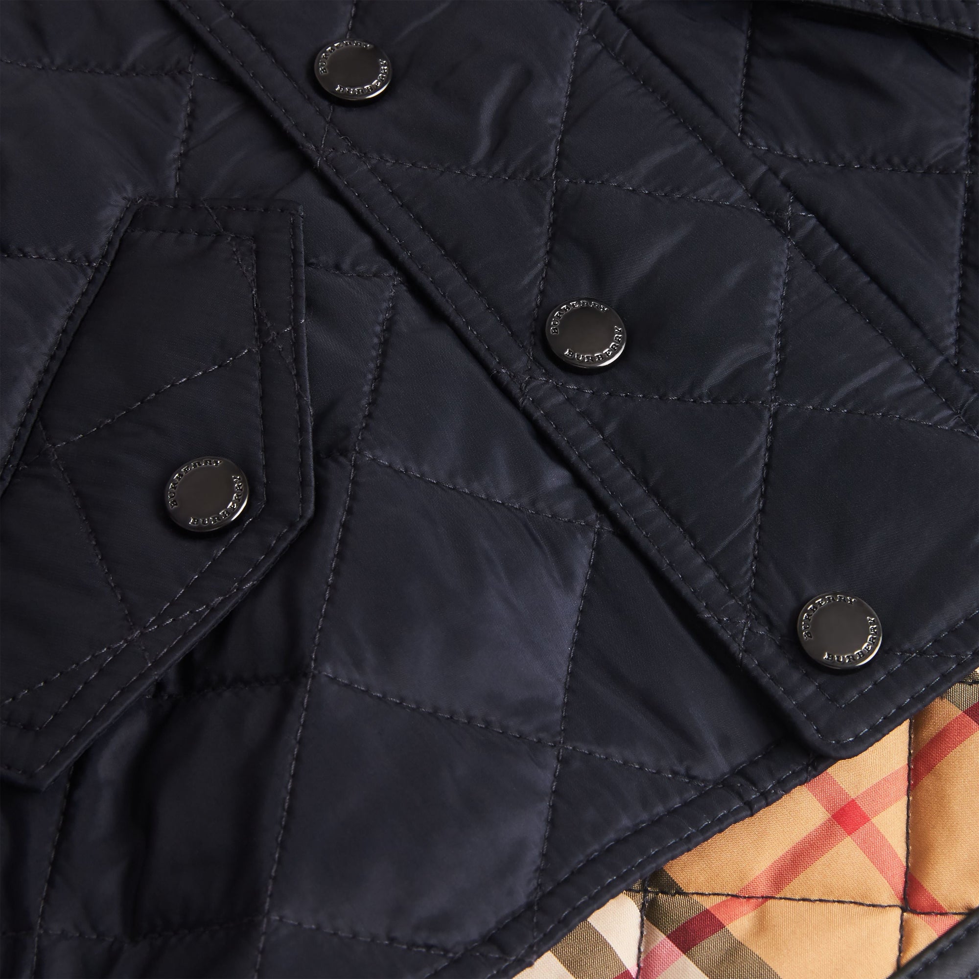 Veste à capuche matelassée - Navy
