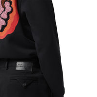 Pantalon chino slim en coton mélangé - Black