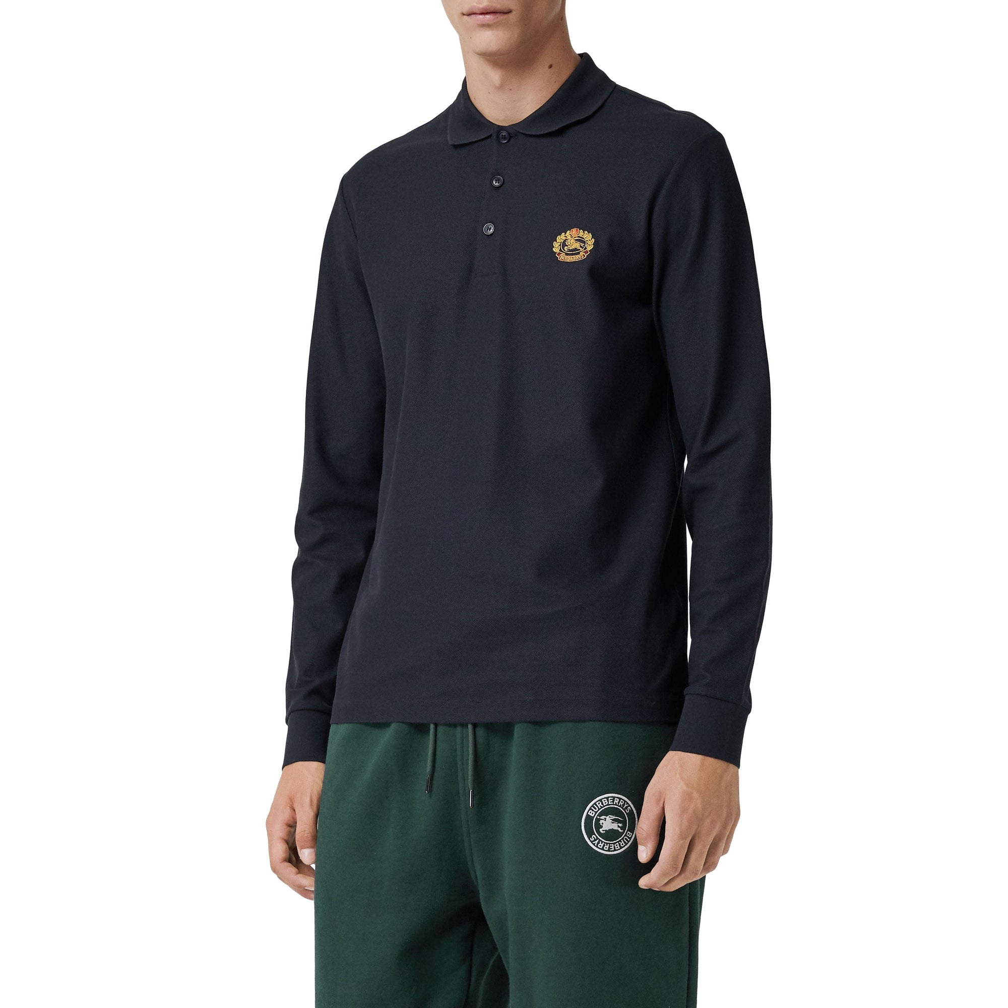 Polo à manches longues - Dark Navy