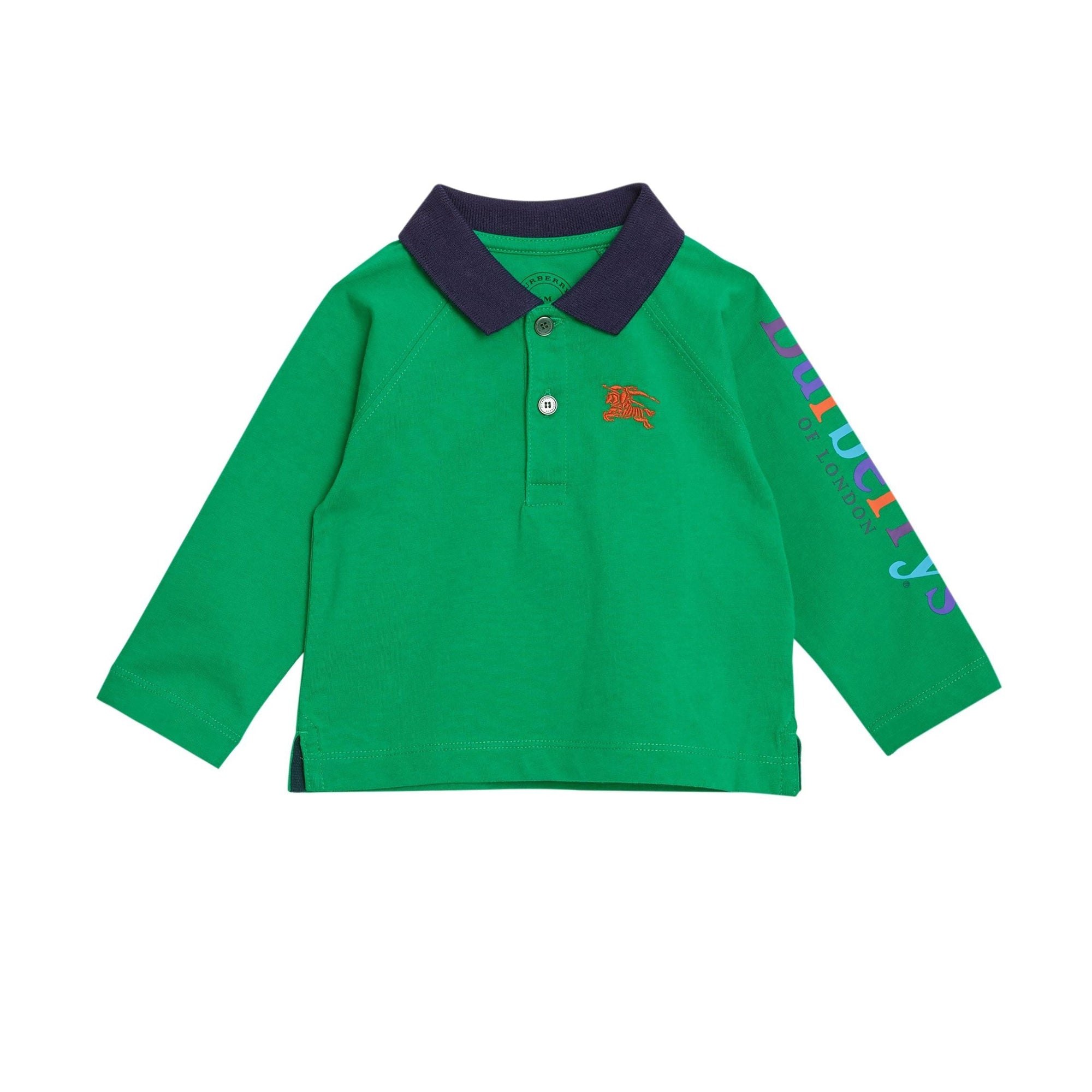 Polo à manches longues à logo d'archive - Bright Pigment Green