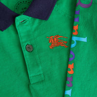 Polo à manches longues à logo d'archive - Bright Pigment Green