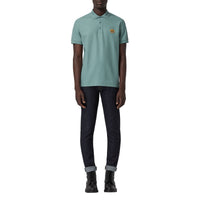 Polo à logo d'archive - Dusty Teal