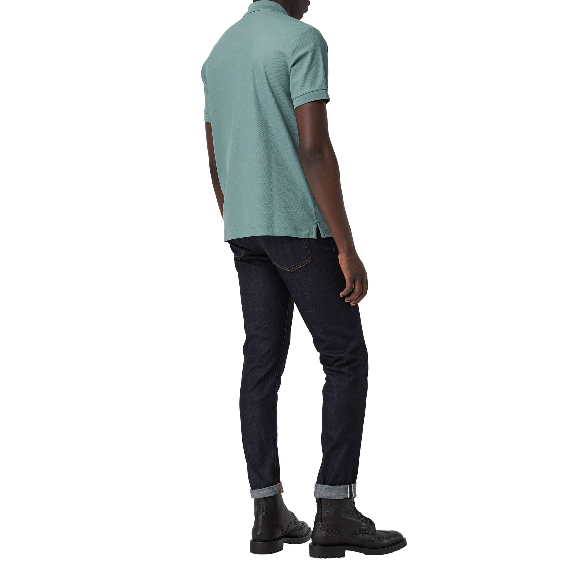 Polo à logo d'archive - Dusty Teal