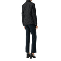 Veste matelassée à écusson brodé - Black
