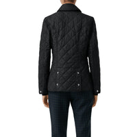 Veste matelassée à écusson brodé - Black