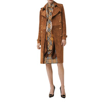 Robe à col lavallière et motif Vintage Check - Antique Yellow Check