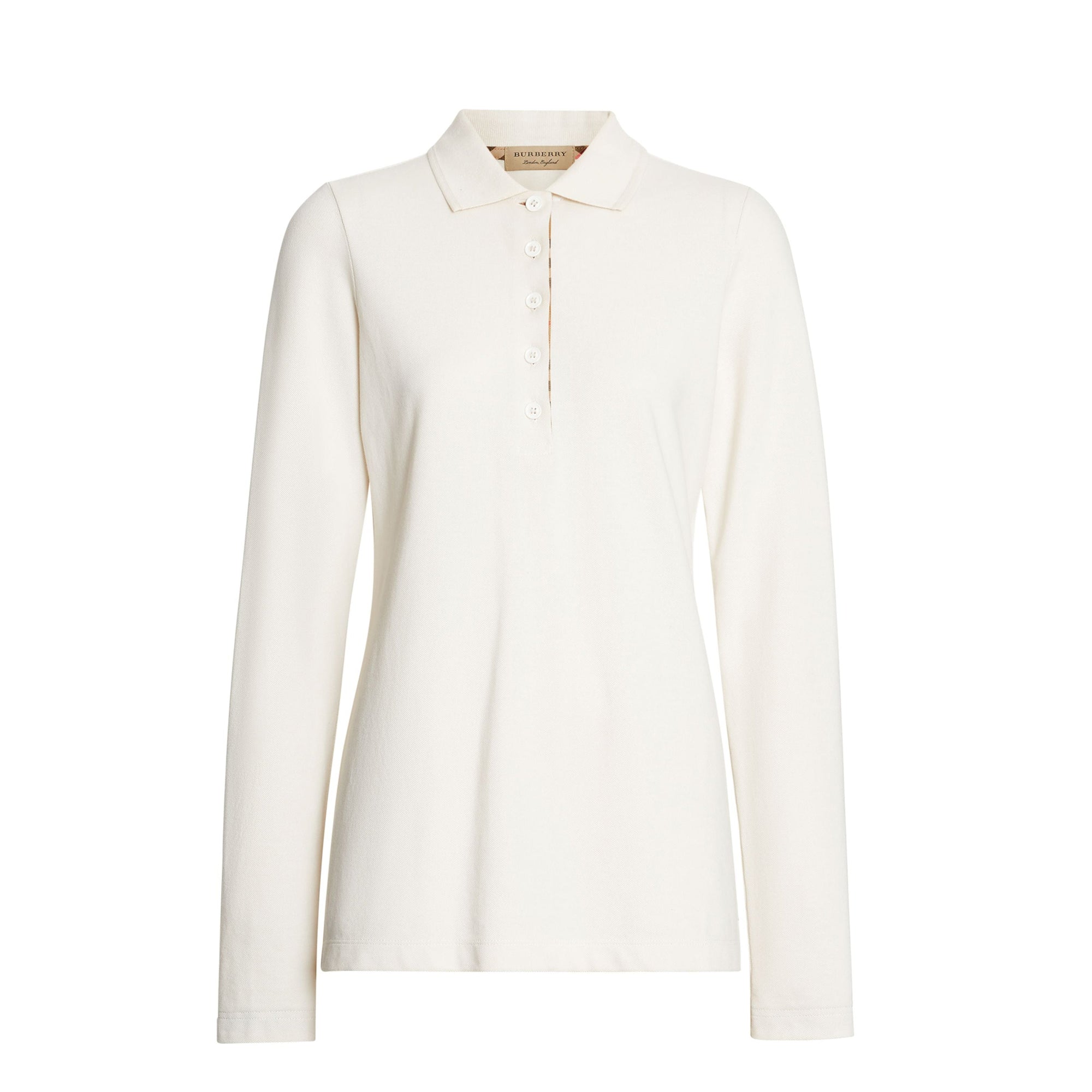 Polo à patte en piqué de coton - Ivory