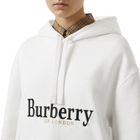 Hoodie à logo brodé - White
