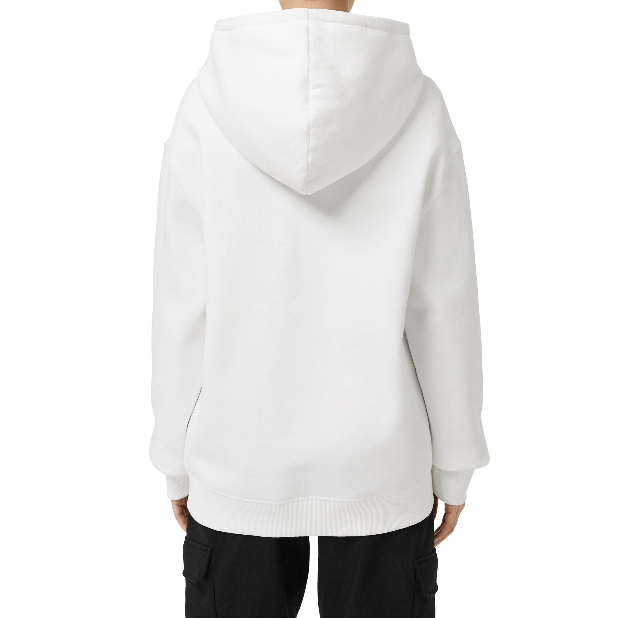 Hoodie à logo brodé - White