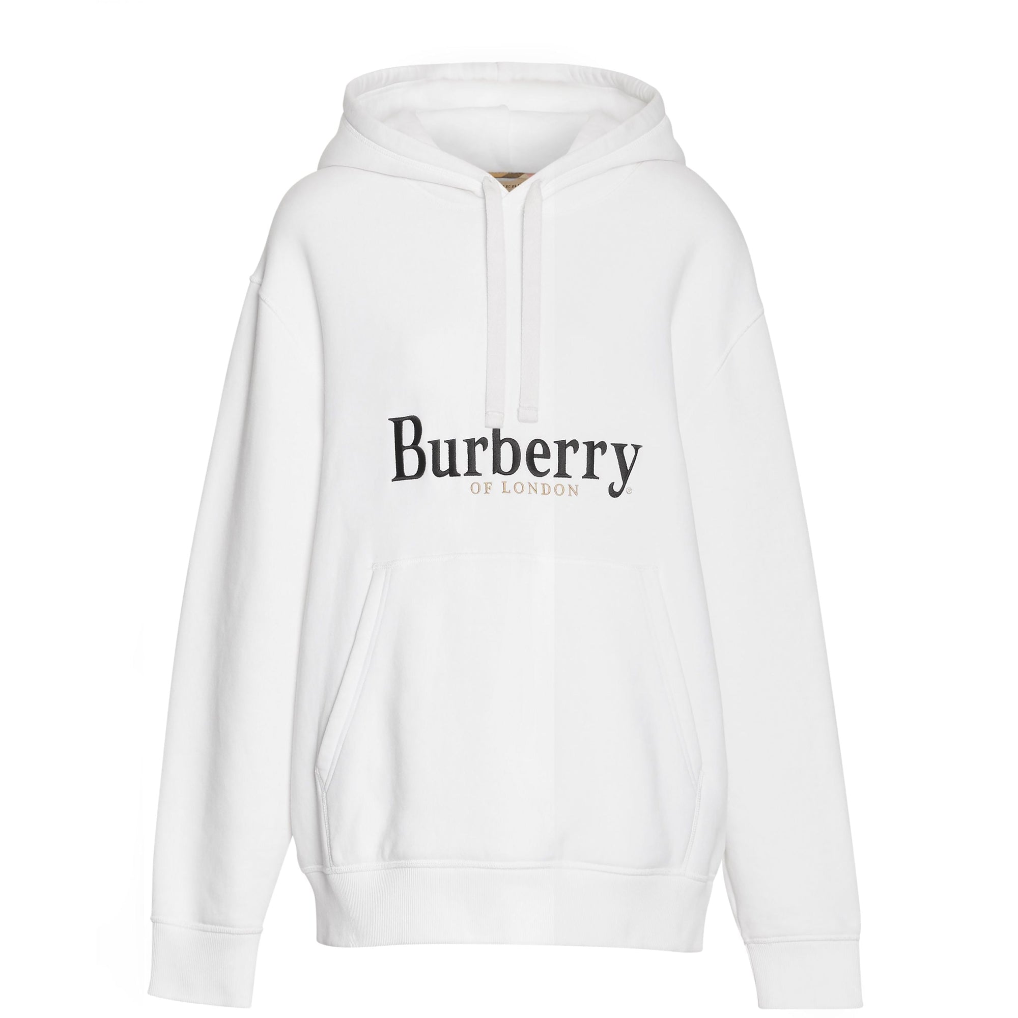 Hoodie à logo brodé - White