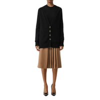 Cardigan en cachemire à boutons - Black