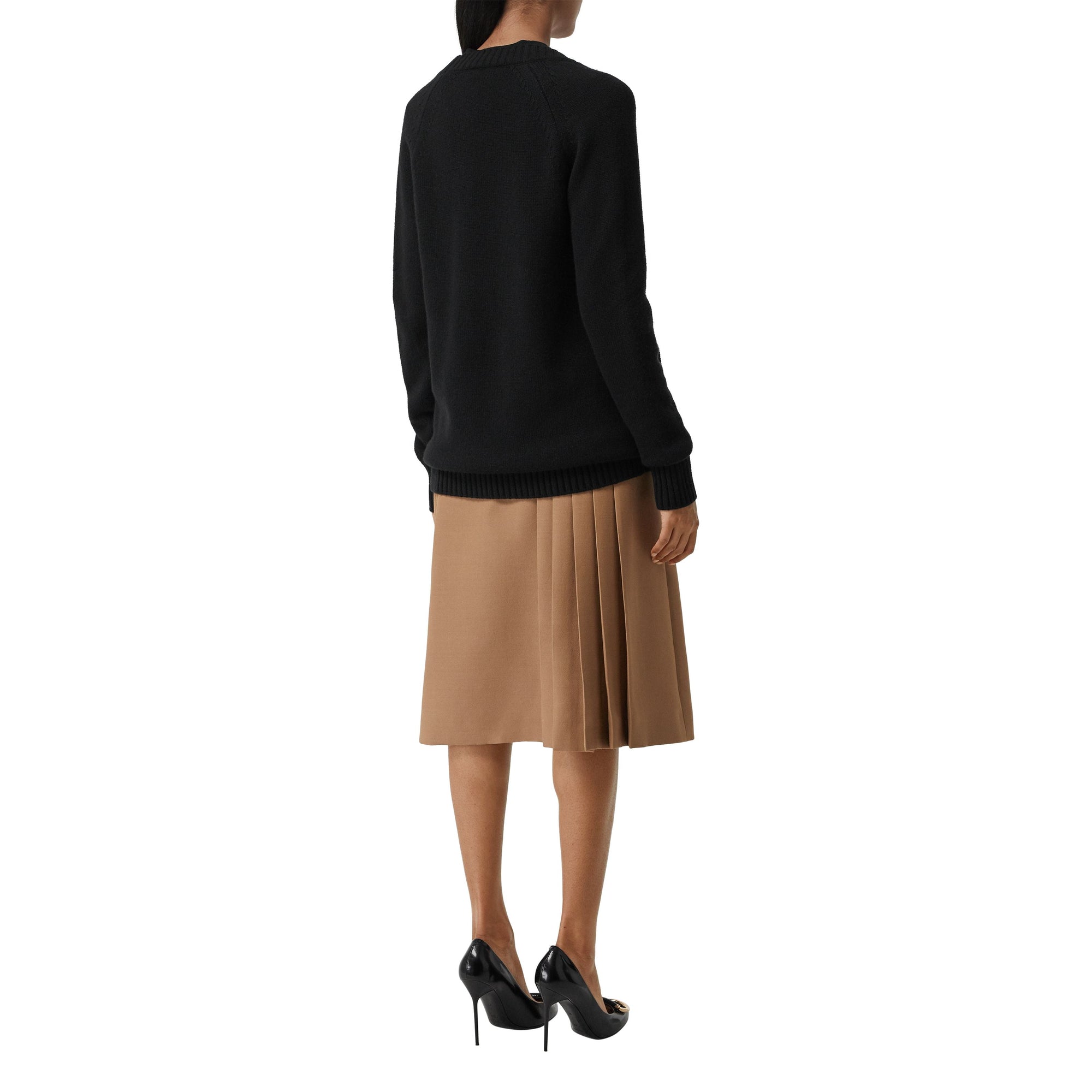 Cardigan en cachemire à boutons - Black