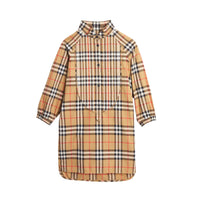 Robe chemise en coton à motif Vintage Check - Antique Yellow