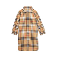 Robe chemise en coton à motif Vintage Check - Antique Yellow