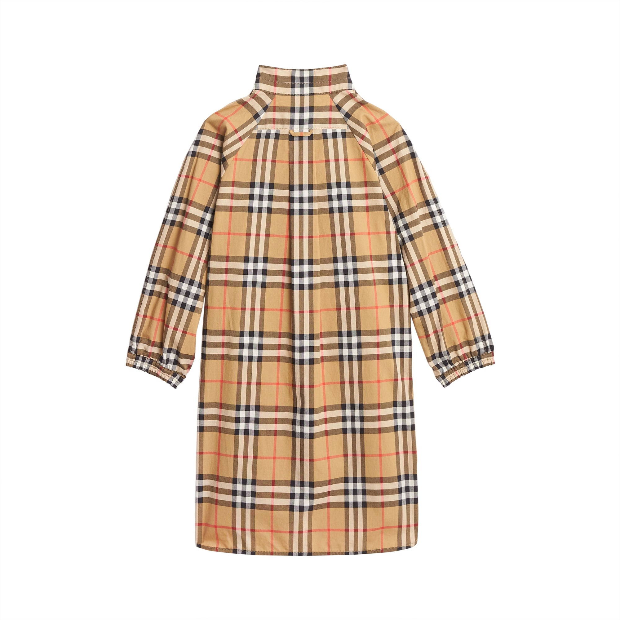 Robe chemise en coton à motif Vintage Check - Antique Yellow