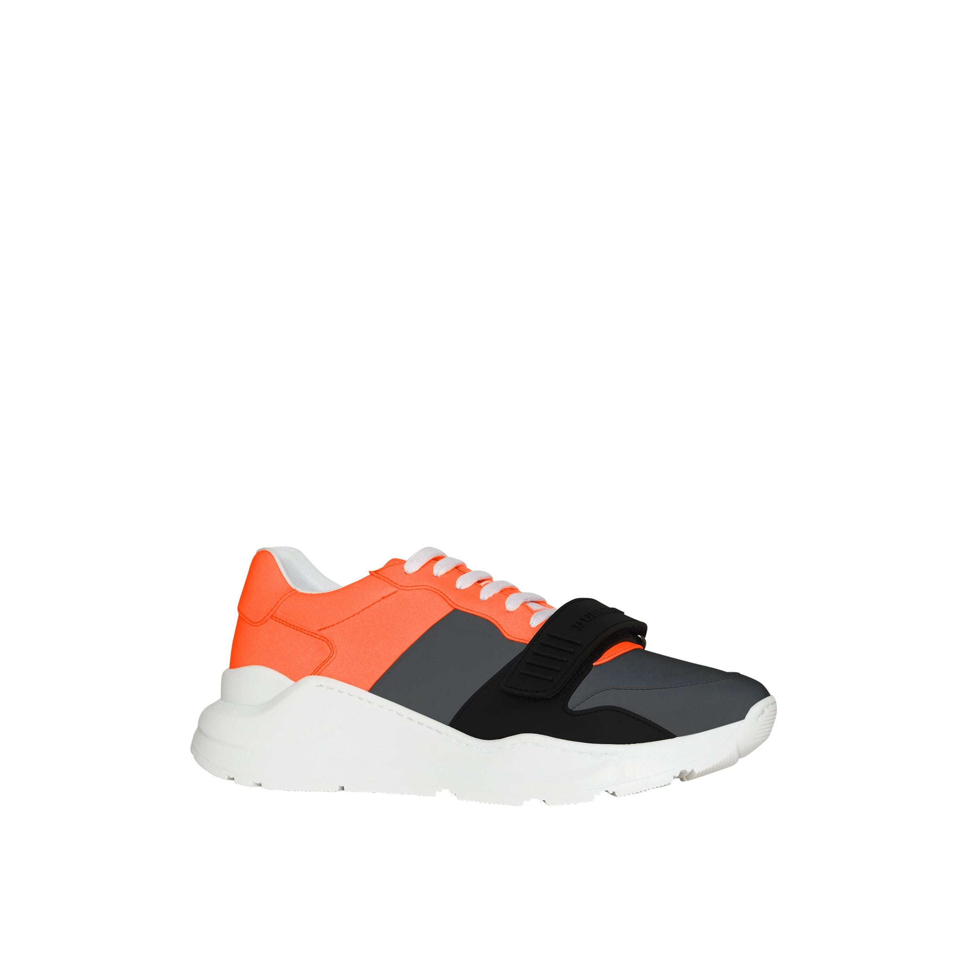 Sneakers color-block - Silver Grey & Orange
