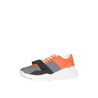 Sneakers color-block - Silver Grey & Orange