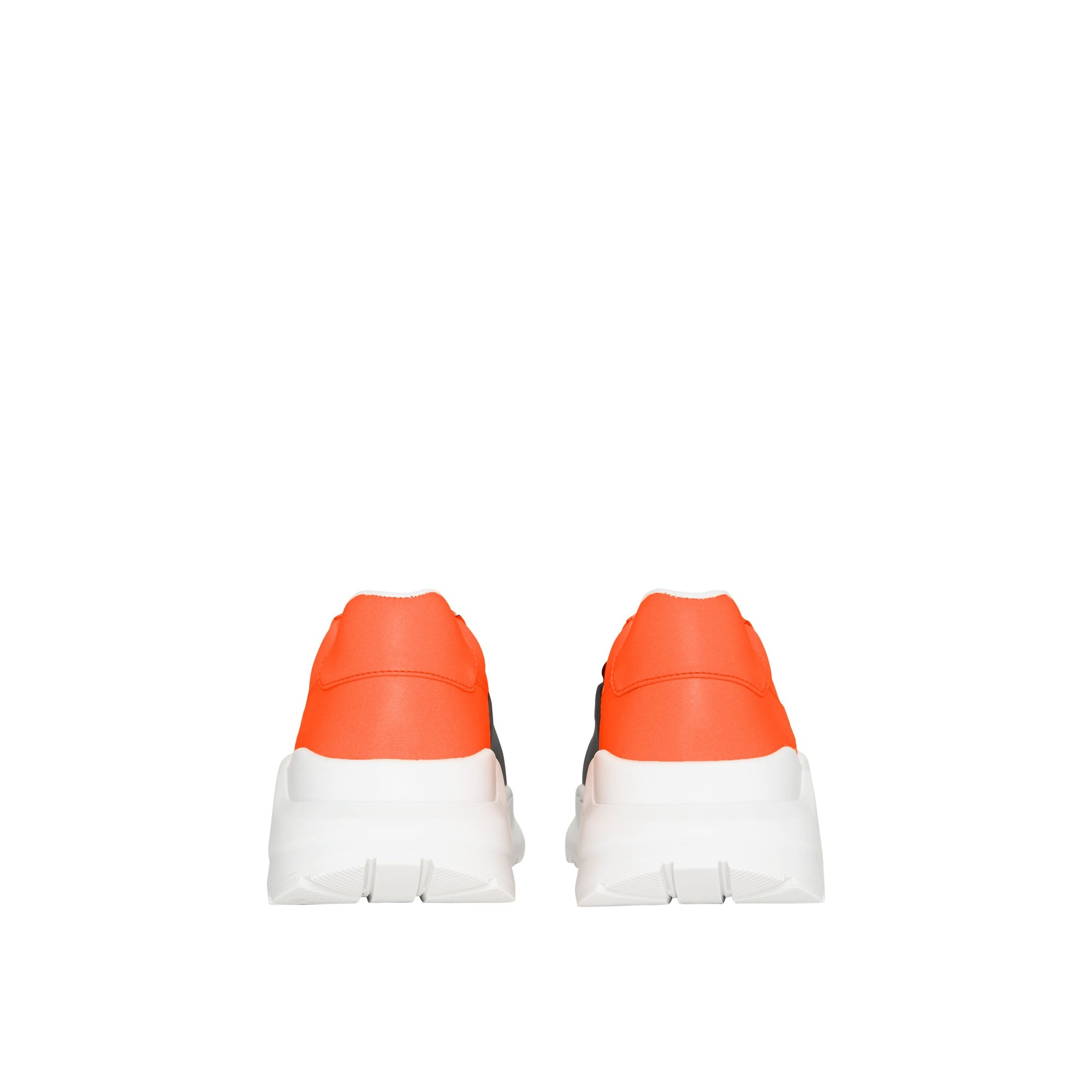 Sneakers color-block - Silver Grey & Orange