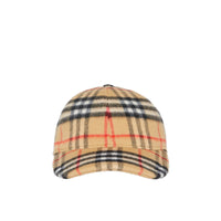 Casquette de baseball en laine à motif Vintage Check - Antique Yellow Check