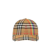Casquette de baseball à motif Rainbow Vintage Check - Antique Yellow & Rainbow
