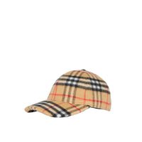 Casquette de baseball en laine à motif Vintage Check - Antique Yellow Check
