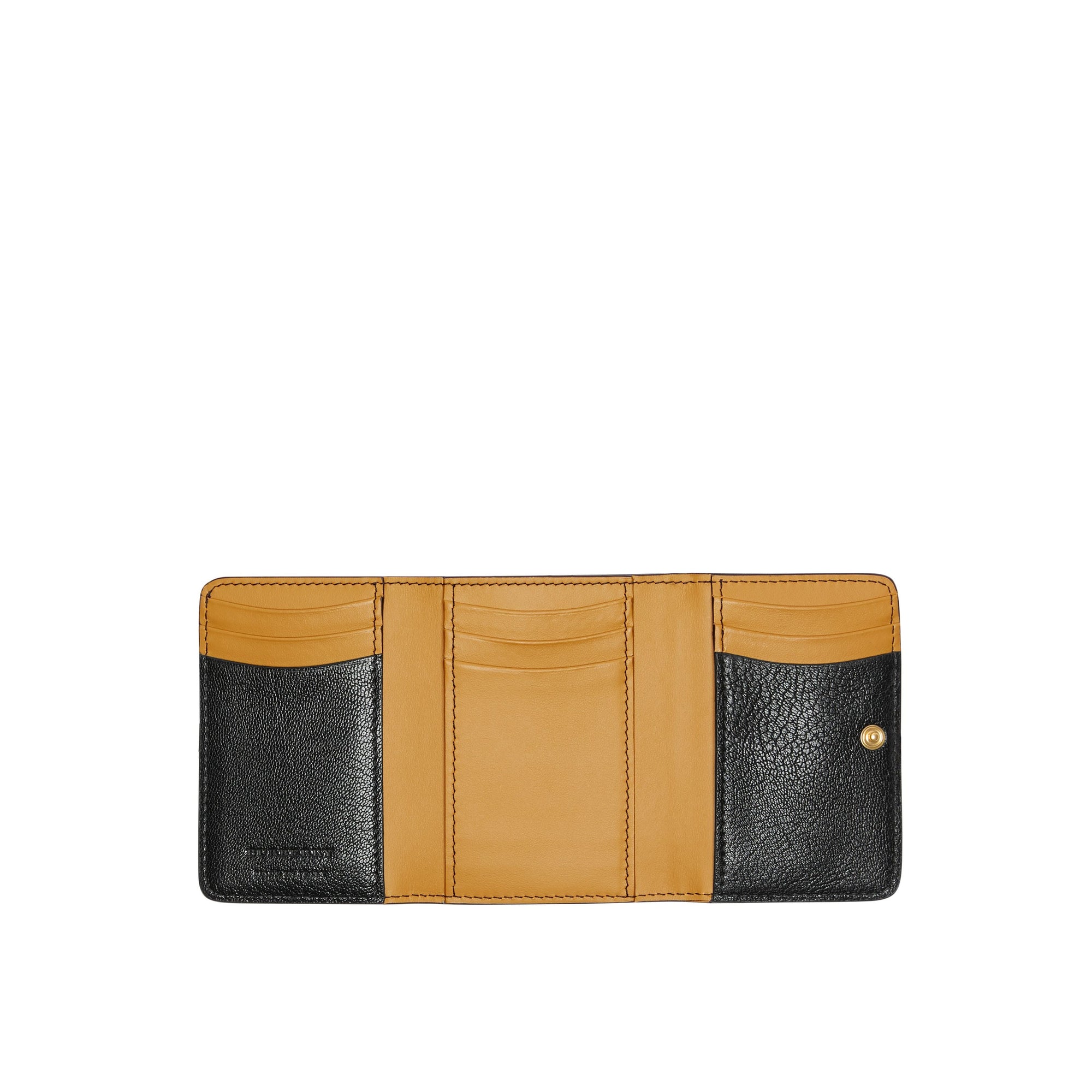 Petit portefeuille en cuir avec boucle en D - Black