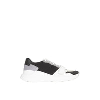 Sneakers en cuir velours néoprène et cuir - Black