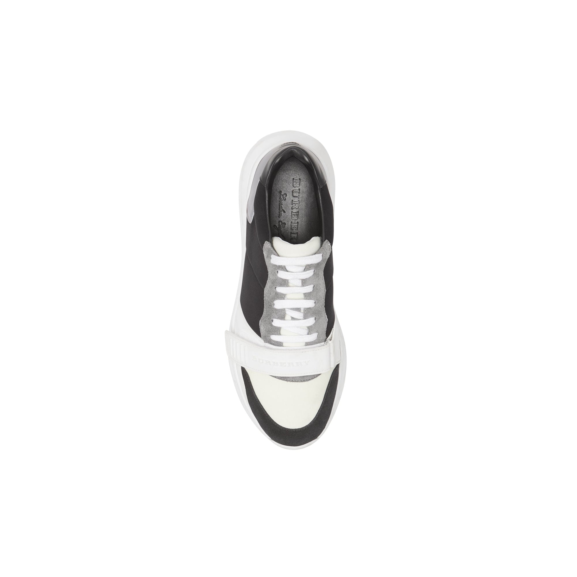 Sneakers en cuir velours néoprène et cuir - Black