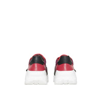 Sneakers multi-matières - Bordeaux