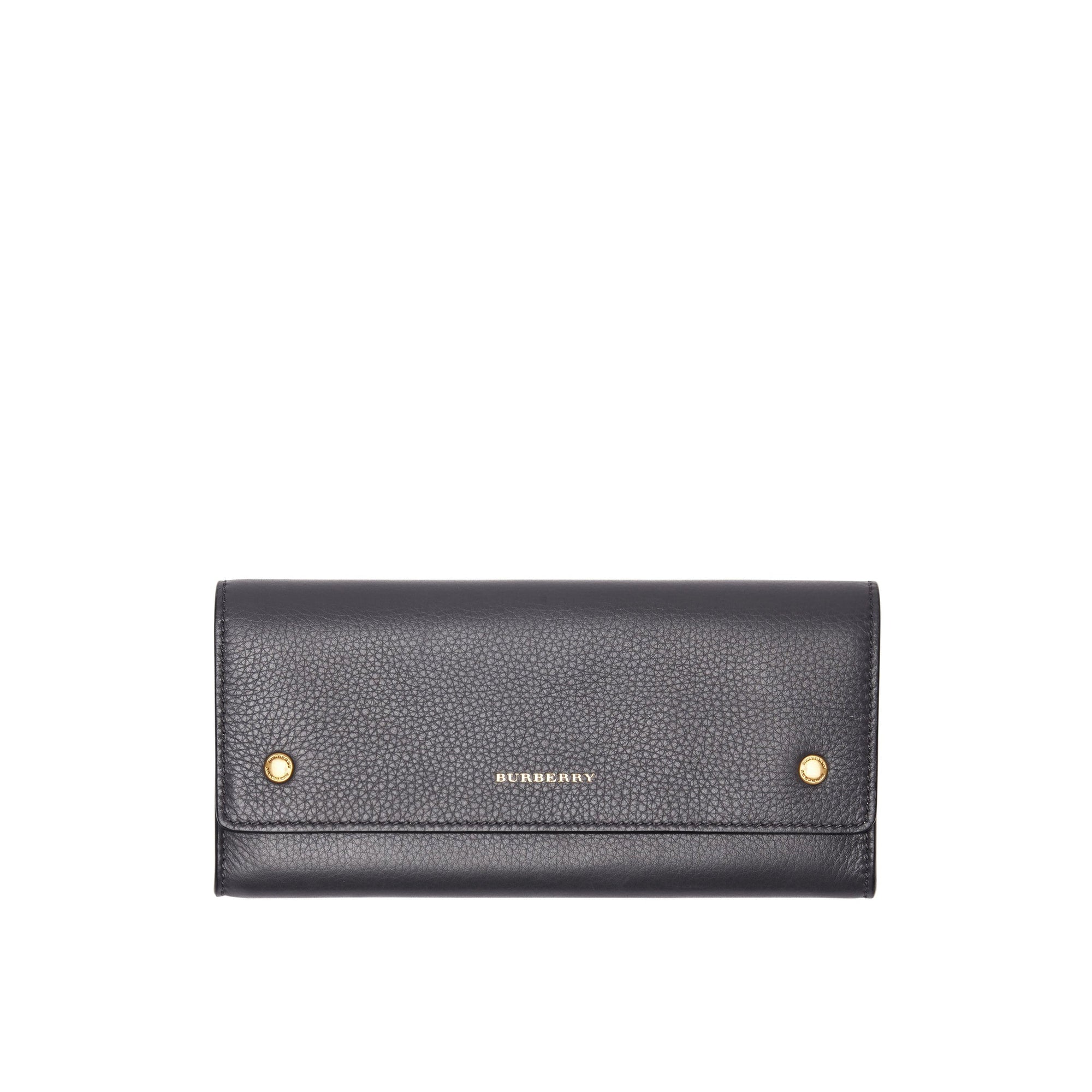 Portefeuille continental en cuir - Charcoal Grey
