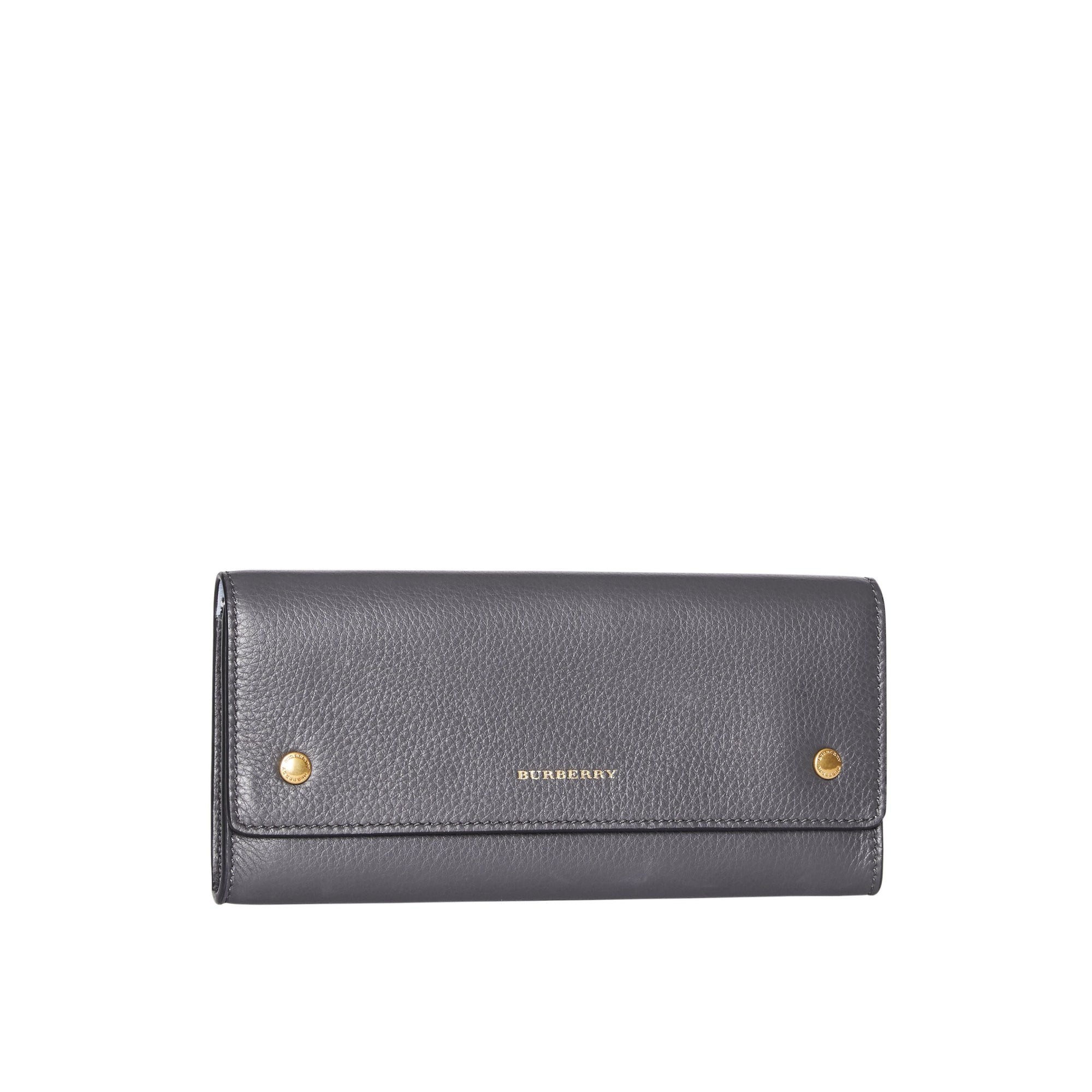 Portefeuille continental en cuir - Charcoal Grey
