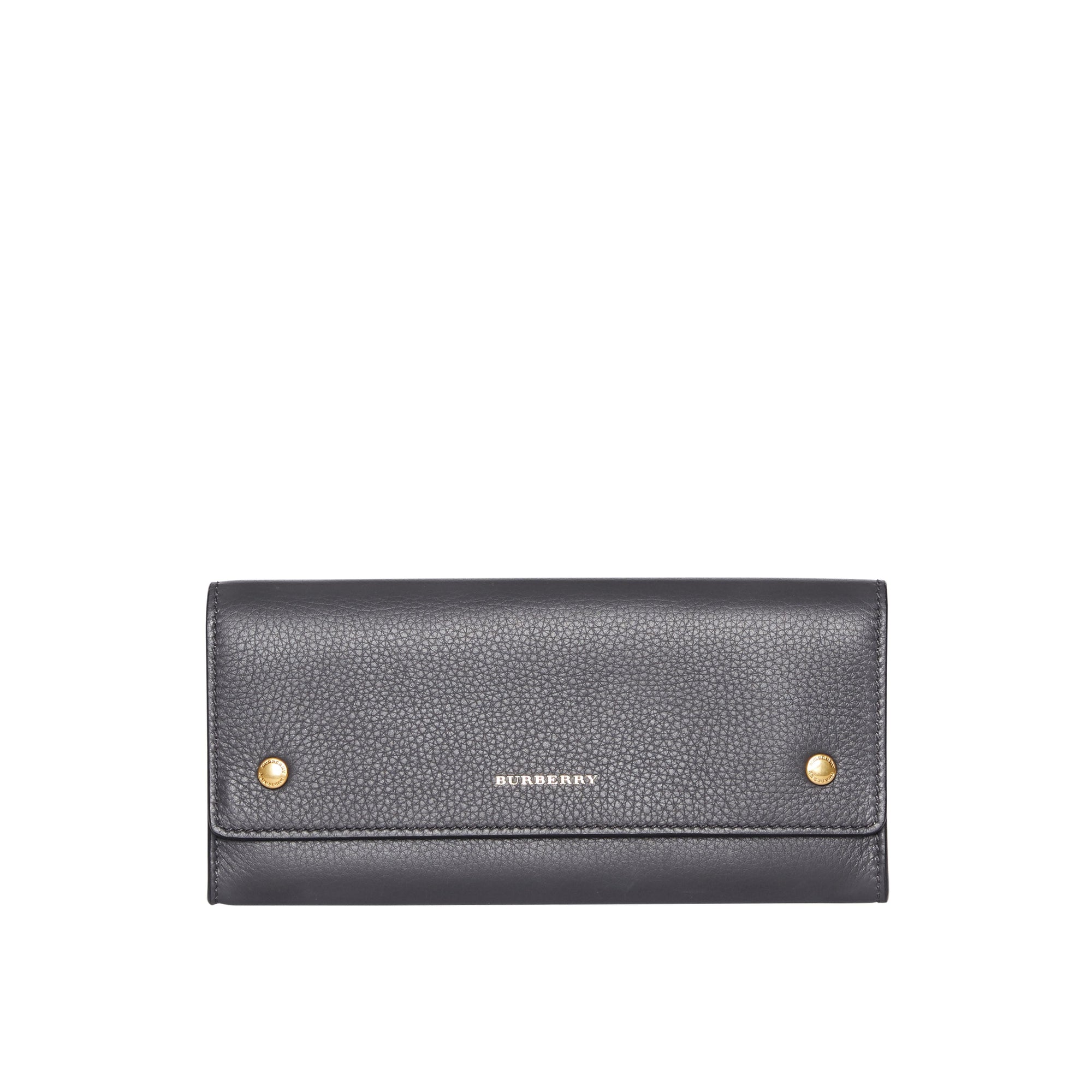 Portefeuille continental en cuir - Charcoal Grey