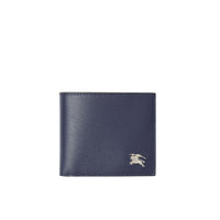 Portefeuille à rabat multidevise en cuir - Navy