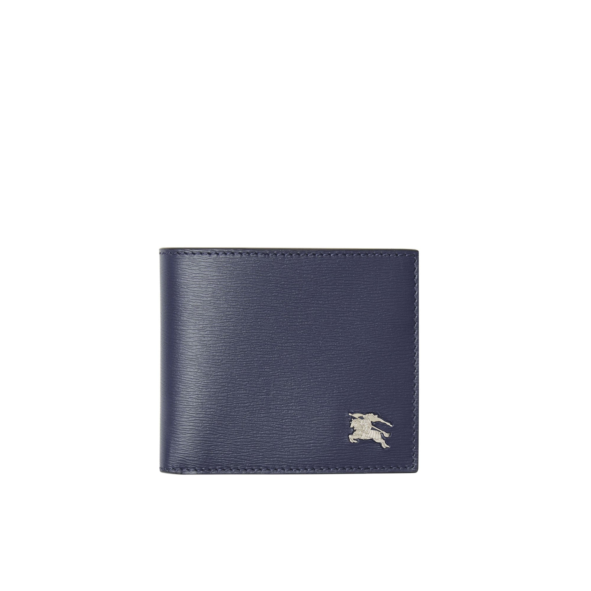 Portefeuille à rabat multidevise en cuir - Navy