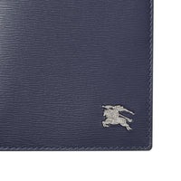 Portefeuille à rabat multidevise en cuir - Navy