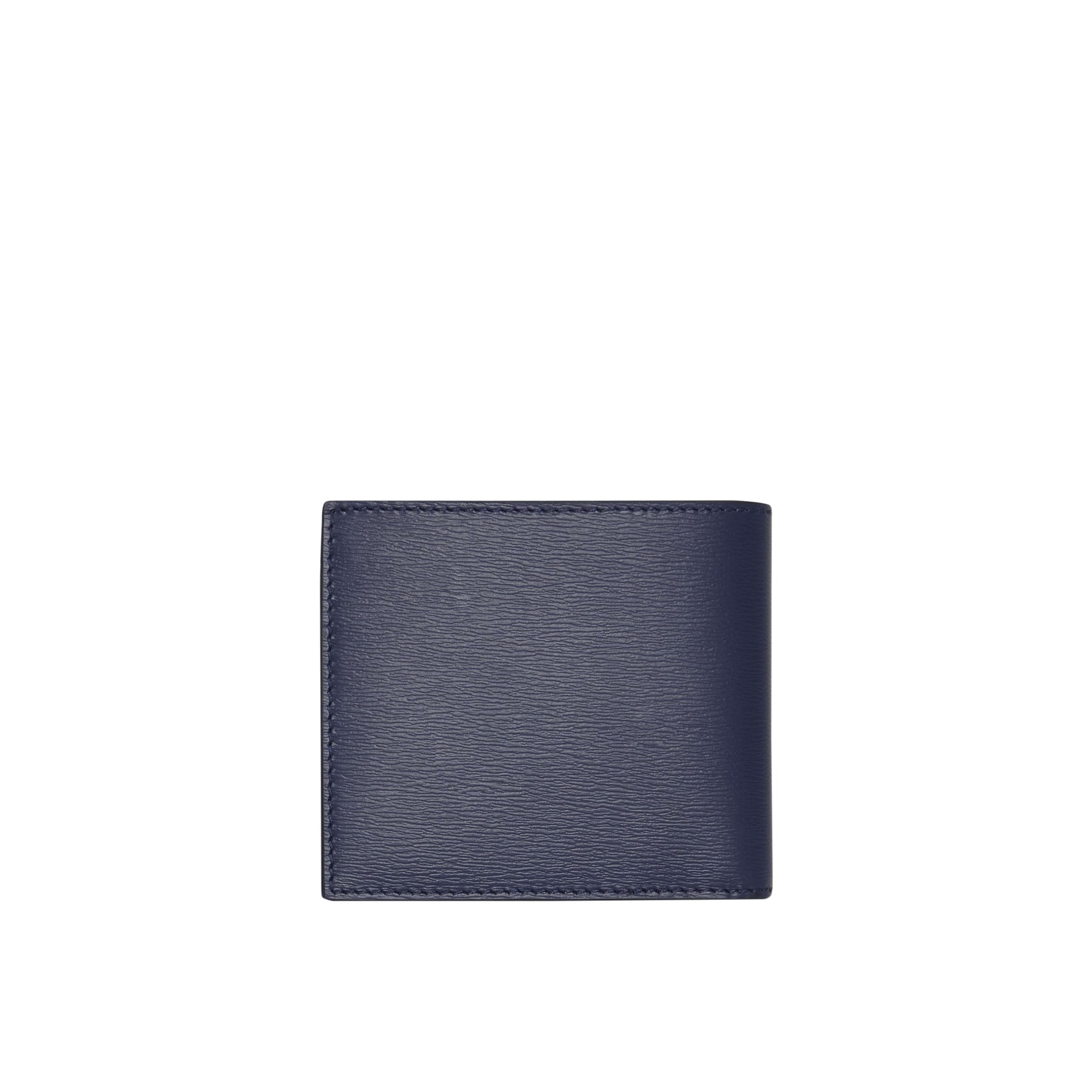 Portefeuille à rabat multidevise en cuir - Navy