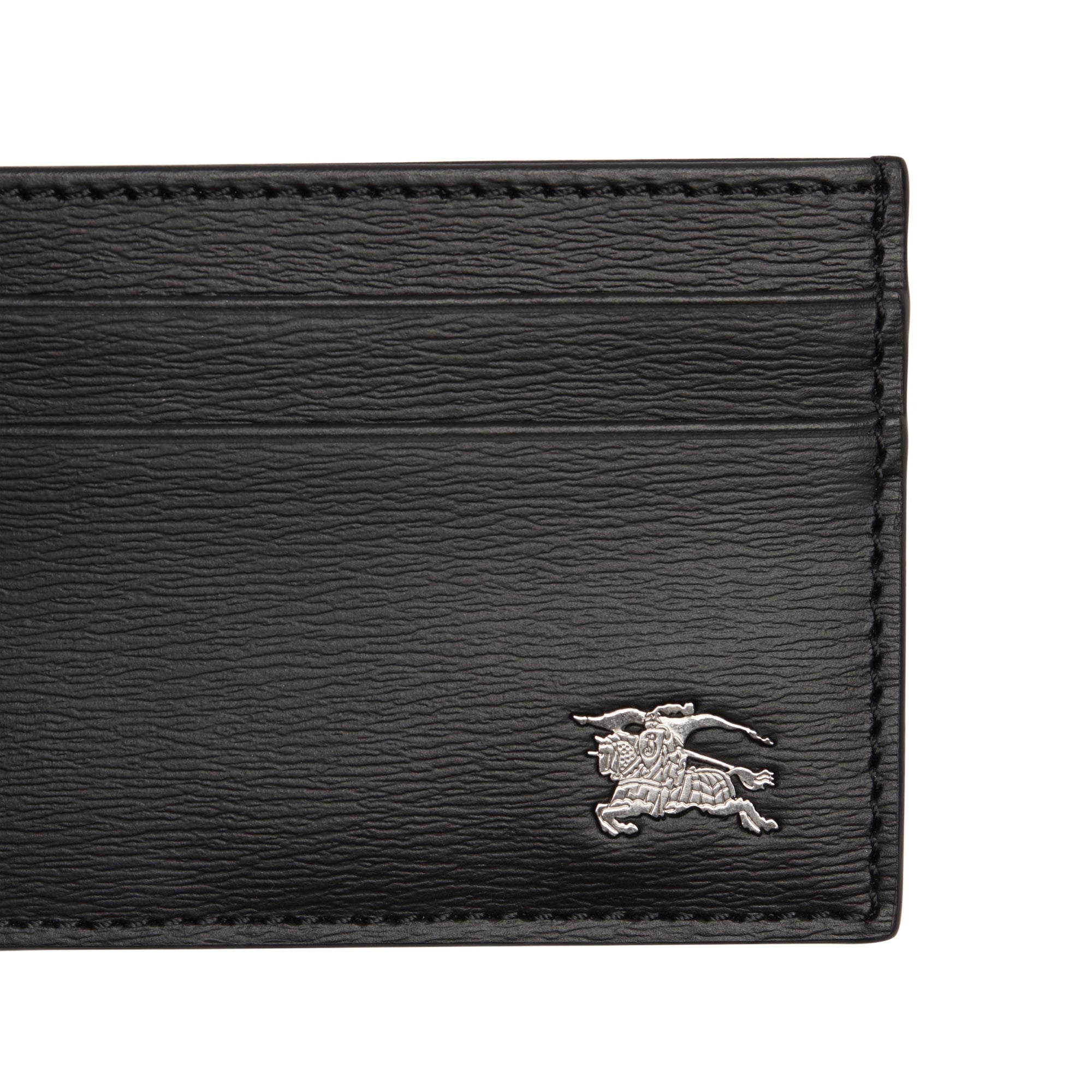 Porte-cartes en cuir à motif London - Black