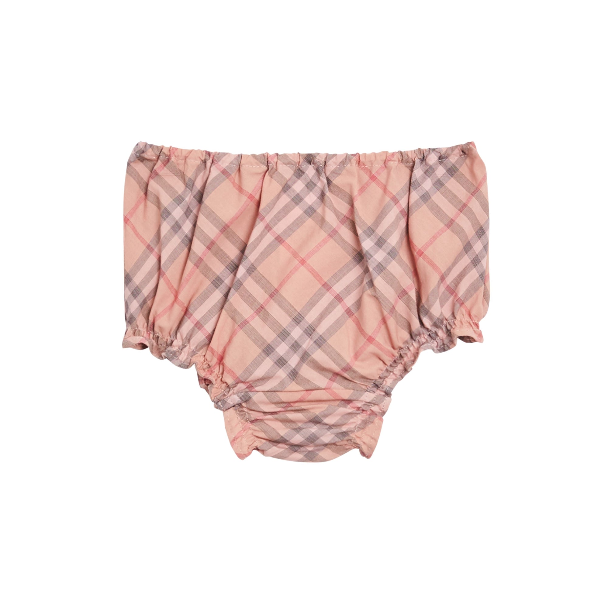 Robe et bloomer en coton à motif check - Light Rose