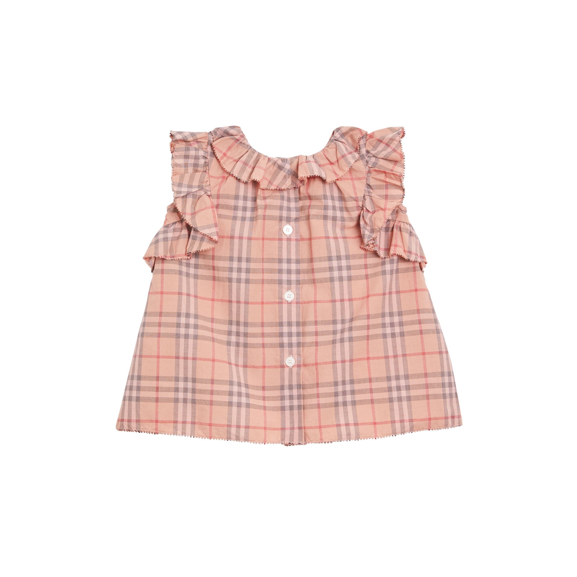 Robe et bloomer en coton à motif check - Light Rose