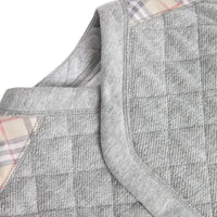 Combinaison matelassée en coton avec motif Check - Grey Melange